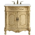 thumbnail image 1 of Elegant Lighting VF10132AB-VW Danville 32" Free Standing Single Basin Vanity Set - Beige, 1 of 7