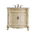 thumbnail image 1 of Elegant Lighting Vf10136ab Danville 36" Free Standing Single Basin Vanity Set - Light, 1 of 7