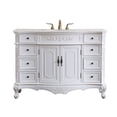 thumbnail image 1 of Elegant Lighting Vf10148ab Danville 48" Free Standing Wide Vanity Set - Off White, 1 of 7