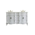 thumbnail image 1 of Elegant Lighting Vf10160dab Danville 60" Free Standing Double Basin Vanity Set - Off White, 1 of 7