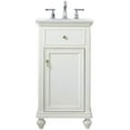 thumbnail image 1 of Elegant Lighting VF12319AW-VW Otto 18" Free Standing Single Basin Vanity Set - Off White, 1 of 7