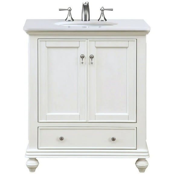 Elegant Lighting Vf12330-Vw Otto 30" Free Standing Single Basin Vanity Set - Off White