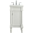 thumbnail image 1 of Elegant Kitchen and Bath 18 inch Single Bathroom vanity in antique white, 1 of 7