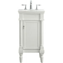 Elegant Kitchen and Bath 18 inch Single Bathroom vanity in antique white
