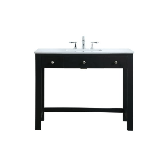 Elegant Kitchen and Bath 42 Inch ADA Compliant Bathroom Vanity In Black
