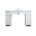 thumbnail image 1 of Elegant Lighting VF14954WH Cooper 54" Free Standing Single Basin Vanity Set - White, 1 of 7