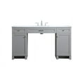 thumbnail image 1 of Elegant Lighting VF14960GR Cooper 60" Free Standing Single Basin Vanity Set - Grey, 1 of 7