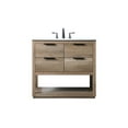 thumbnail image 1 of Elegant Lighting VF19236NT Larkin 36" Free Standing Single Basin Vanity Set - Wood, 1 of 4