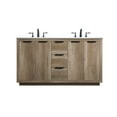 thumbnail image 1 of Elegant Kitchen and Bath 60 Inch Double Bathroom Vanity In Natural Oak, 1 of 4