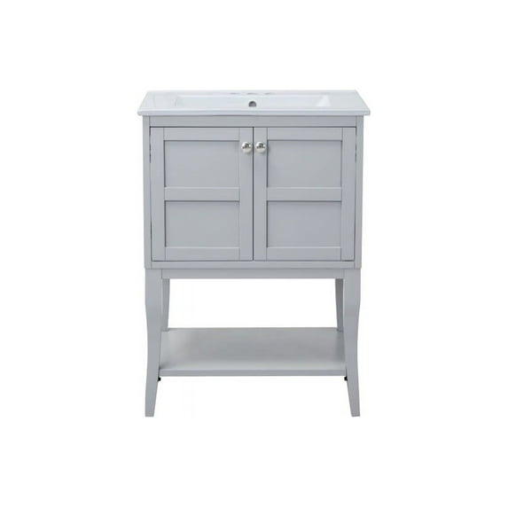Elegant Lighting Vf2101 Mason 24" Free Standing Single Basin Vanity Set - Grey