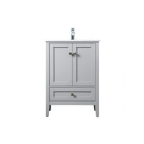 Elegant Lighting Vf21124 Hamilton 24" Free Standing Single Basin Vanity Set - Grey