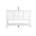 thumbnail image 1 of Elegant Lighting Vf22248 Heath 48" Free Standing Single Basin Vanity Set - White, 1 of 7