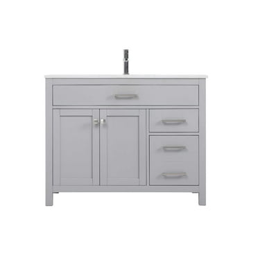 Elegant Lighting Vf23342 Lewis 42" Free Standing Single Basin Vanity Set - Grey