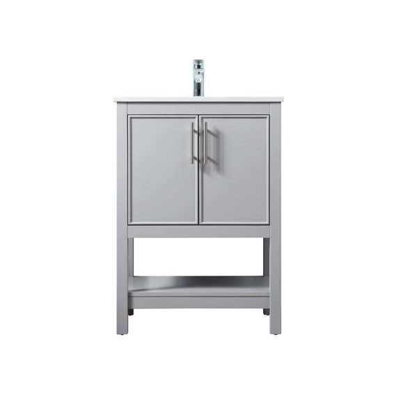 Elegant Kitchen and Bath 24 Inch SIngle Bathroom Vanity In Grey