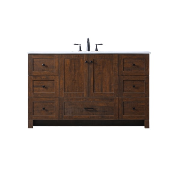 Elegant Lighting VF2854EX Soma 54" Free Standing Single Basin Vanity Set - Expresso