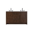 thumbnail image 1 of Elegant Lighting VF2854DEX Soma 54" Free Standing Double Basin Vanity Set - Expresso, 1 of 7