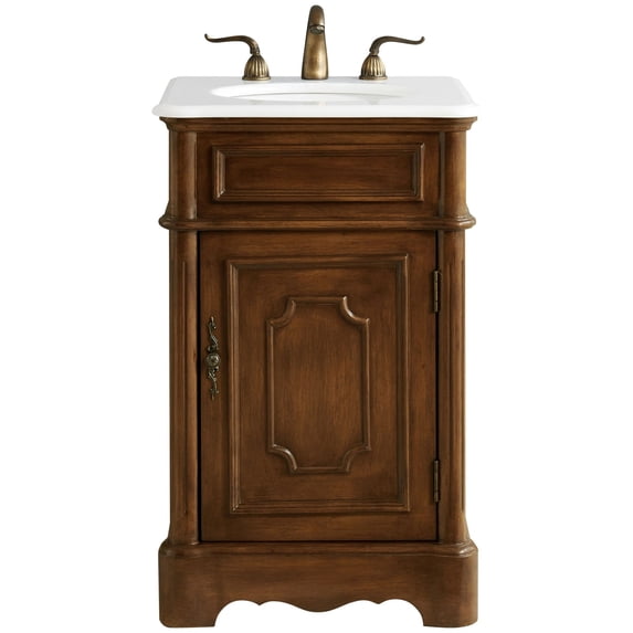 Elegant Lighting VF30421TK-VW Retro 20" Free Standing Single Basin Vanity Set - Wood