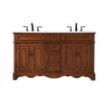 thumbnail image 1 of Elegant Lighting Vf30460d Francis 60" Free Standing Double Basin Vanity Set - Wood, 1 of 8