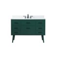 thumbnail image 1 of Elegant Lighting Vf41048m-Bs Boise 48" Free Standing Single Basin Vanity Set - Green, 1 of 8