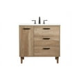 thumbnail image 1 of 36 inch single bathroom vanity in natural oak, 1 of 8