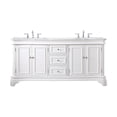thumbnail image 1 of Elegant Lighting Vf52072d Kameron 72" Free Standing Double Basin Vanity Set - White, 1 of 8