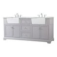 thumbnail image 1 of 72 inch double bathroom vanity in grey, 1 of 15