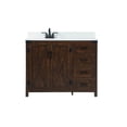thumbnail image 1 of Elegant Lighting VF90242EX-BS Grant 42" Free Standing Single Basin Vanity Set - Expresso, 1 of 8
