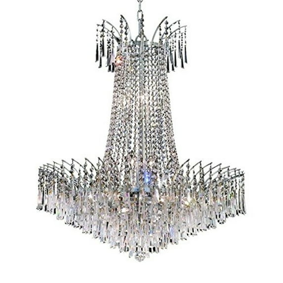 Elegant Lighting Victoria 29" 16 Light Royal Crystal Chandelier