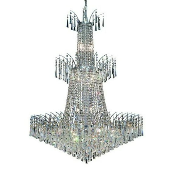Elegant Lighting Victoria 32" 18 Light Elegant Crystal Chandelier