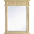 thumbnail image 1 of Elegant Decor Wood Frame Mirror 28 Inch X 36 Inch In Light Antique Beige, 1 of 6