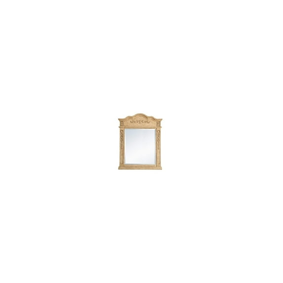 Elegant Decor Wood frame mirror 28 inch x 36 inch in Antique Beige