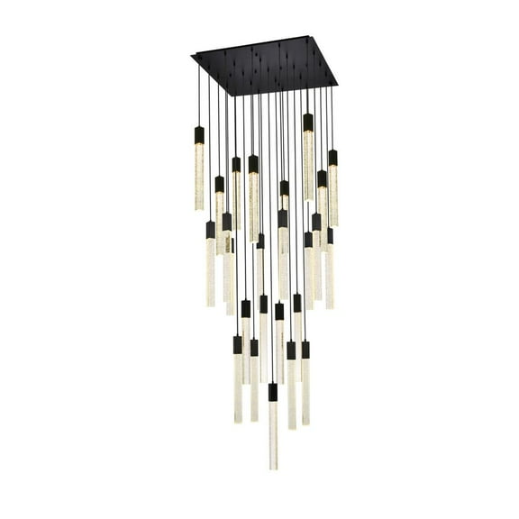 Weston 25 lights pendant in black