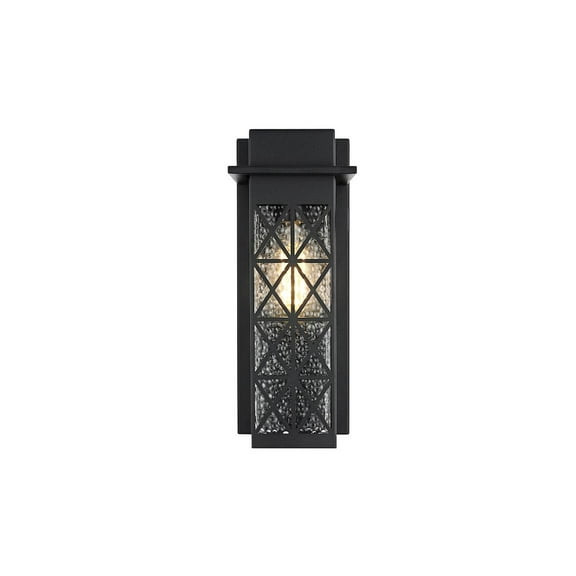 Elegant Lighting Wildey 7 inch Outdoor Pendant in Black