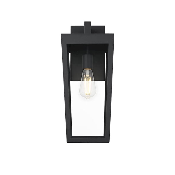Elegant Lighting William 8 Inch Outdoor Wall Sconce In Black