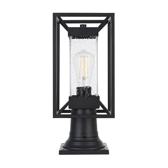 Elegant Lighting Willington 7 inch Outdoor Pendant in Black