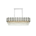 thumbnail image 1 of Elegant Lighting Willow 47 Inch Rectangular Chandelier In Chrome, 1 of 8