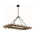 thumbnail image 1 of Winston Collection Pendant Lamp L:50" W:21" H:24" Lt:20 Golden Iron & Vintage Bronze Finish, 1 of 2