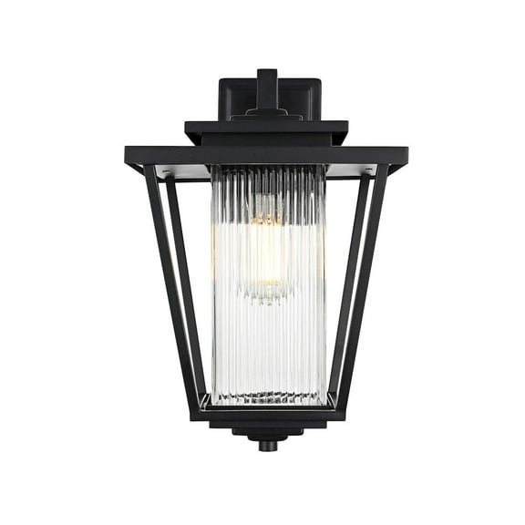 Elegant Lighting York 7 inch Outdoor Pendant in Black