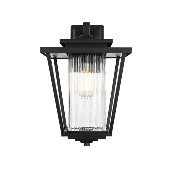 Elegant Lighting York 7" Outdoor Pendant In Black