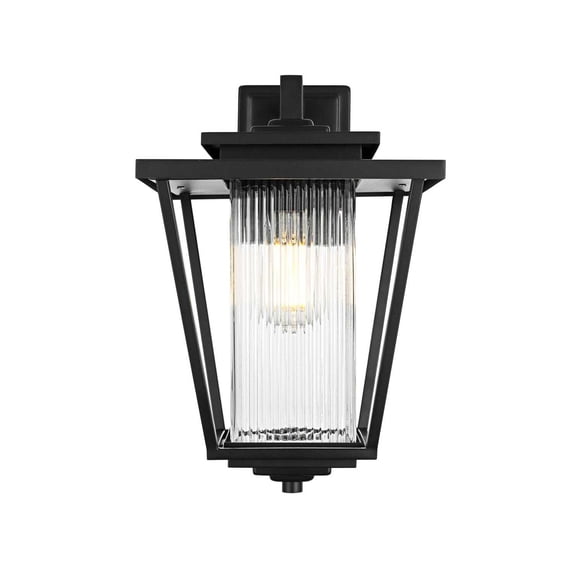 Elegant Lighting York 7" Outdoor Pendant In Black