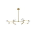 thumbnail image 1 of Elegant Lighting Zayne 8-Light Modern Crystal/Iron Pendant in Gold, 1 of 8