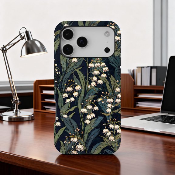 Elegant Lily of the Valley Floral Vintage Botanical Phone Case iPhone 17 to 11 Pro Max