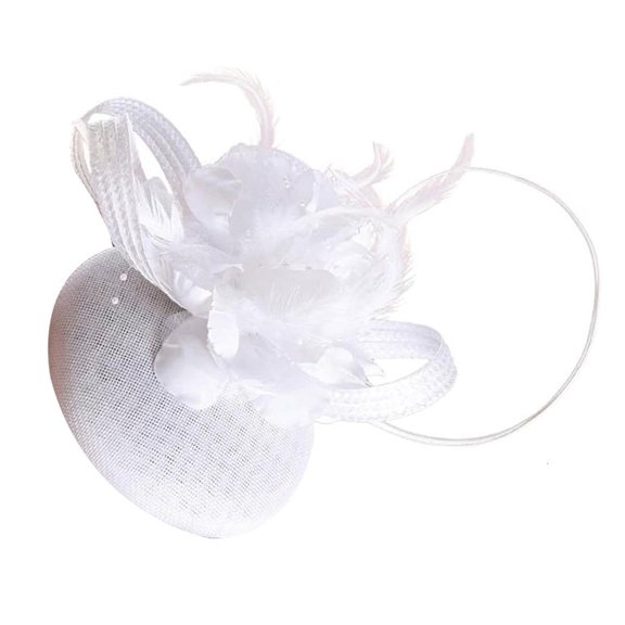 Elegant Linen Hat British Styles Fascinator Hat for Cocktails Party Wear Headpiece for Weddings and TeaParty Gathering
