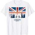 thumbnail image 1 of Elegant London City Skyline Union Jack England T-Shirt, 1 of 4