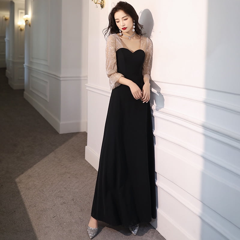 floral cotton dresses Midnight Sweetpea Women's Midi Dress Inara Loungewear – inara Style:EP00461BK What's Hot/Holiday Outfits WeWoreWhat Long Sleeve Corset