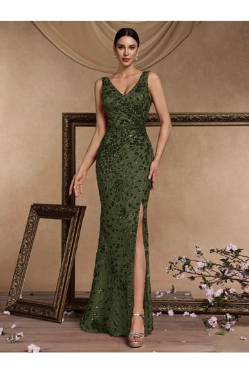 Green Sequin Dresses Green Sequin Dresses