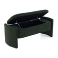 thumbnail image 1 of Elegant Long- Shaped Storage Ottoman Bench Of Boucle Material with Simple and Grand Design,Dark Green,Dark Green Polyester Furniture Primary Living Space Ottomans, 1 of 1