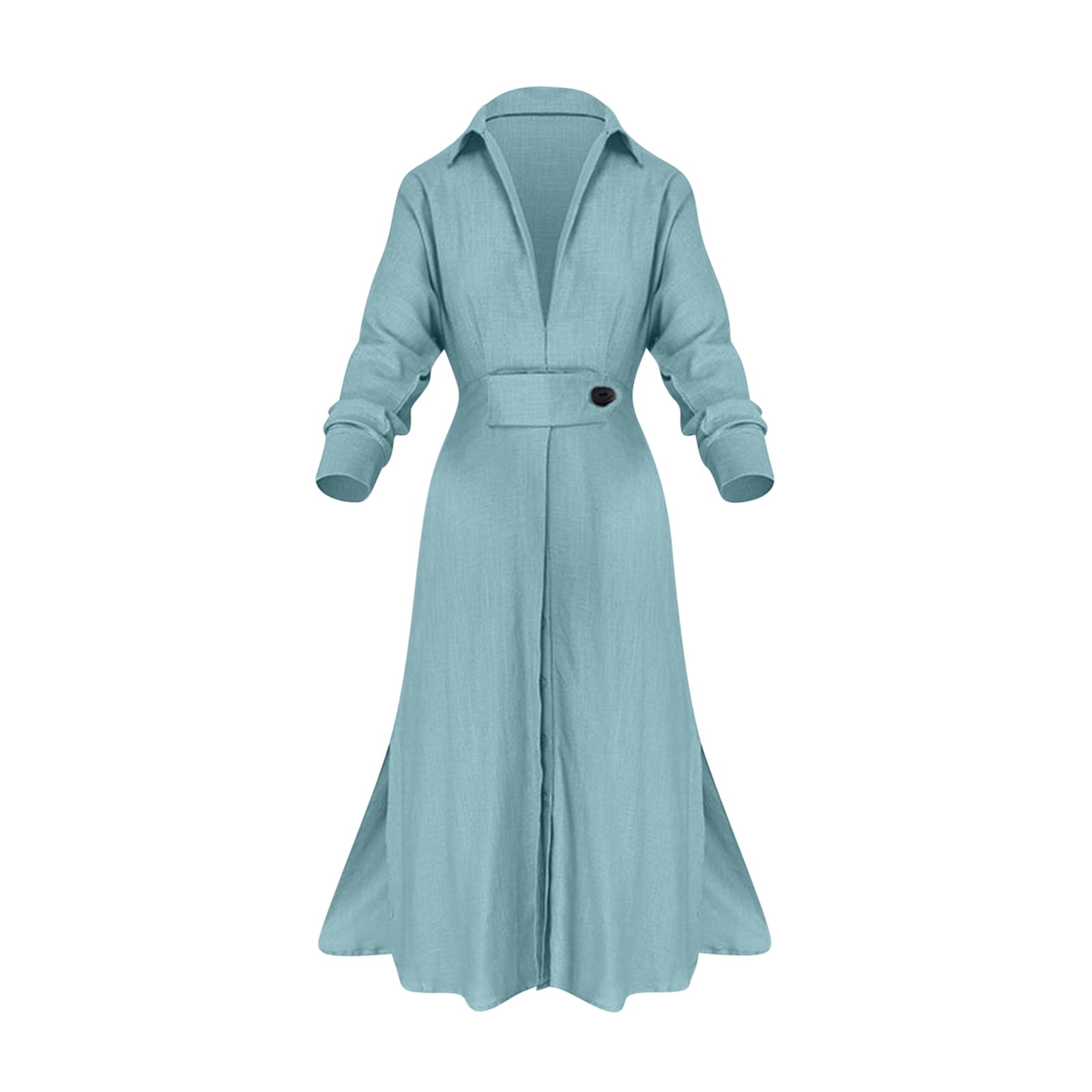 long sleeve mini spring dress FARM Rio Multicolor Spring Arabesc Long Sleeve Euroflax Premium Linen Mini Dress, Spring Arabesc Multicolor / XL