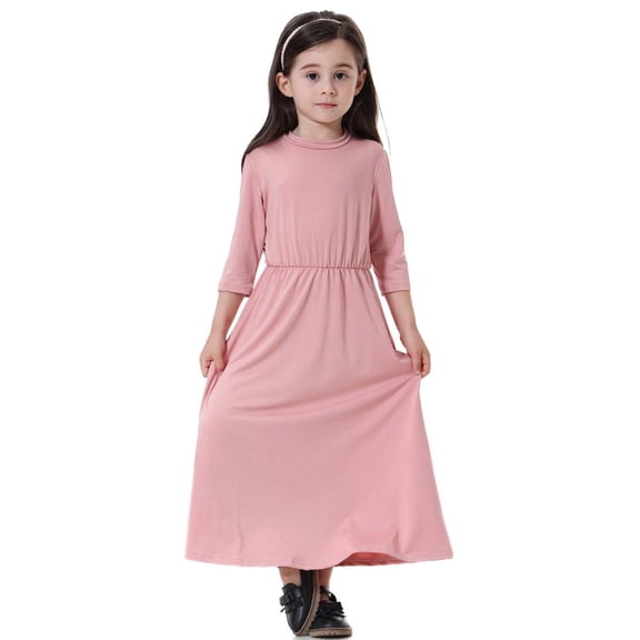 Elegant Long Sleeve Maxi Party Dress for Teen Girls Comfortable Daily Wear And