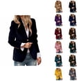thumbnail image 1 of Elegant Long Sleeve Notch Lapel Solid Color For Wear And Formal Business Attire With A Modern Tailored Fit, 1 of 5